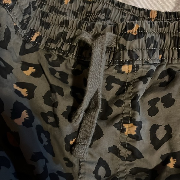 Vans Olive Green & Black Leopard Print Cropped Pants - Picture 3 of 6